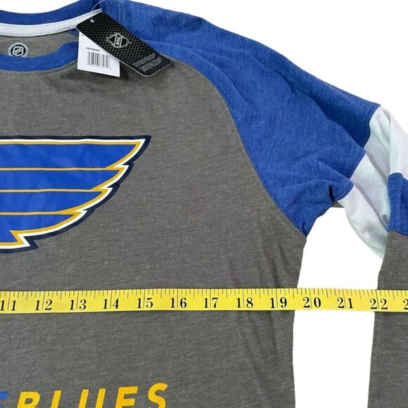 St Louis Blues T-Shirt Men’s Size Medium Long Sleeve NHL Hockey New - Picture 3 of 5